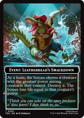 Event: Leatherhead's Smackdown card from Commander: Teenage Mutant Ninja Turtles