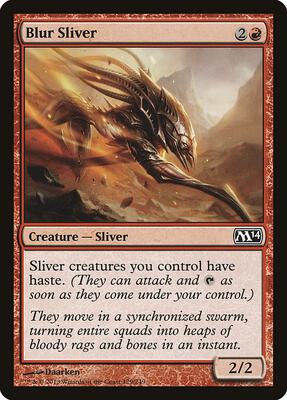 Blur Sliver card from Magic 2014 (M14)