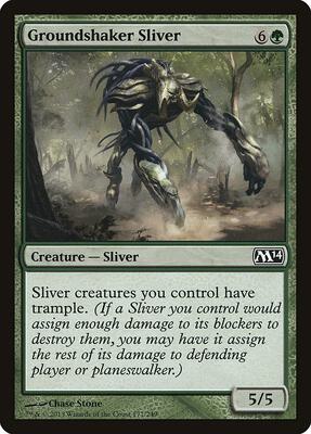 Groundshaker Sliver card from Magic 2014 (M14)