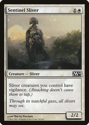 Sentinel Sliver card from Magic 2014 (M14)