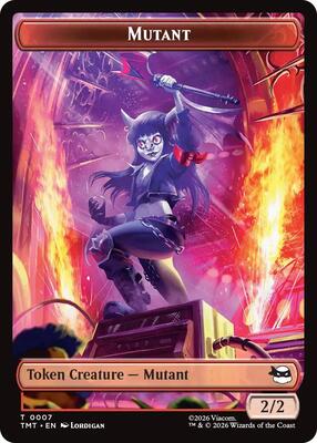Mutant // Ninja Turtle Spirit Double-Sided Token card from Teenage Mutant Ninja Turtles