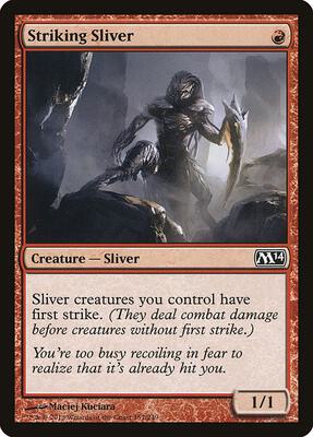 Striking Sliver card from Magic 2014 (M14)