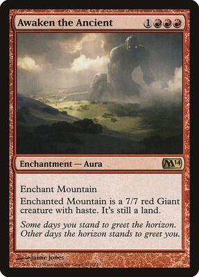 Awaken the Ancient card from Magic 2014 (M14)