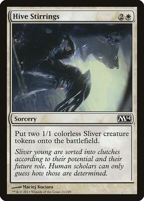 Hive Stirrings card from Magic 2014 (M14)