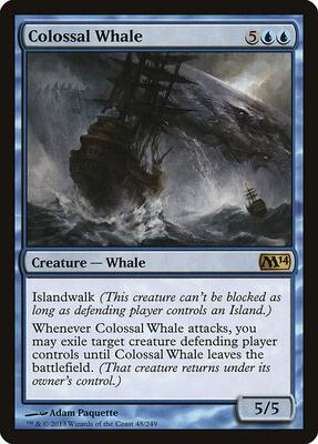 Colossal Whale card from Magic 2014 (M14)