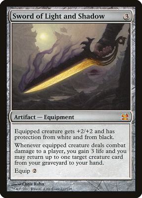 Sword of Light and Shadow card from Modern Masters