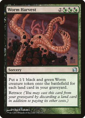 Worm Harvest card from Modern Masters