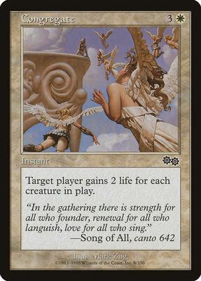 Congregate card from Urza's Saga