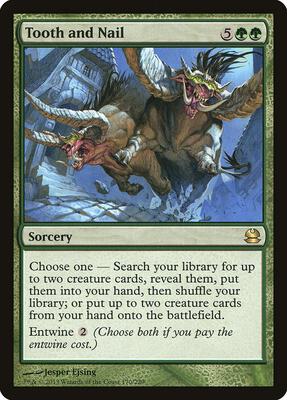 Tooth and Nail card from Modern Masters
