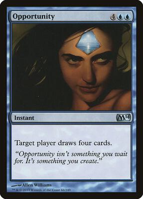 Opportunity card from Magic 2014 (M14)