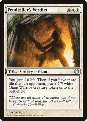 Feudkiller's Verdict card from Modern Masters
