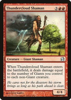 Thundercloud Shaman card from Modern Masters