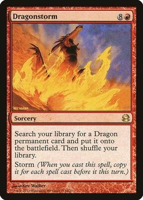 Dragonstorm card from Modern Masters