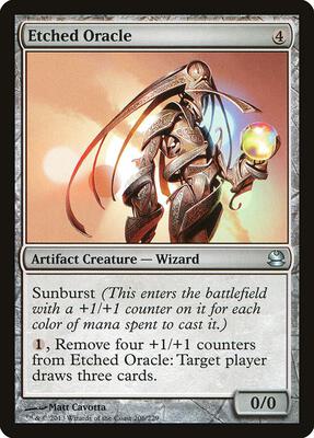 Etched Oracle card from Modern Masters