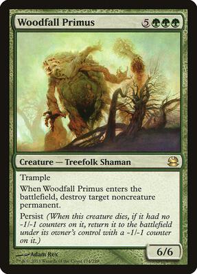 Woodfall Primus card from Modern Masters