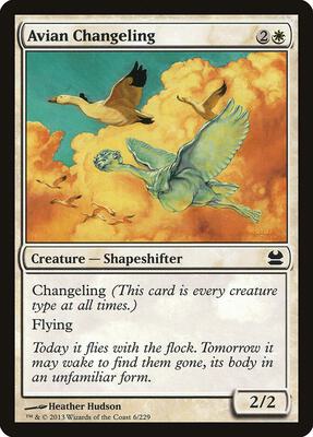 Avian Changeling card from Modern Masters
