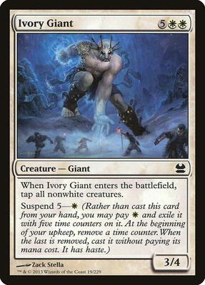 Ivory Giant card from Modern Masters