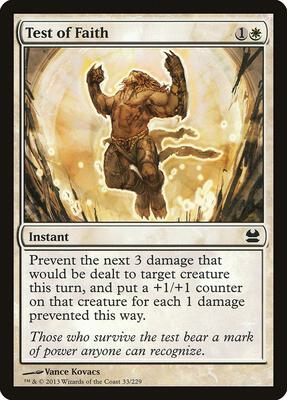 Test of Faith card from Modern Masters