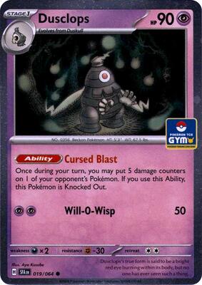 Dusclops - 019/064 (GYM) card from Southeast Asia Exclusives