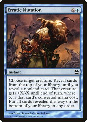 Erratic Mutation card from Modern Masters