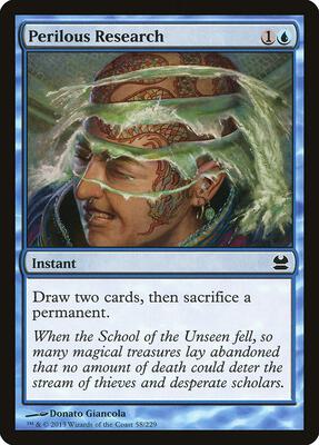 Perilous Research card from Modern Masters