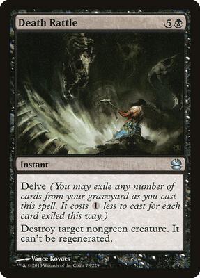 Death Rattle card from Modern Masters