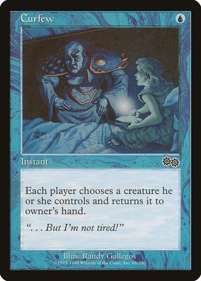 Curfew card from Urza's Saga