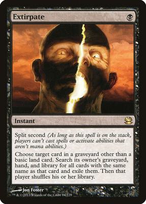 Extirpate card from Modern Masters