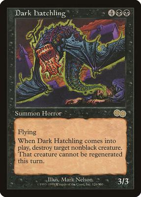 Dark Hatchling card from Urza's Saga