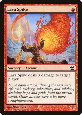 Lava Spike card from Modern Masters