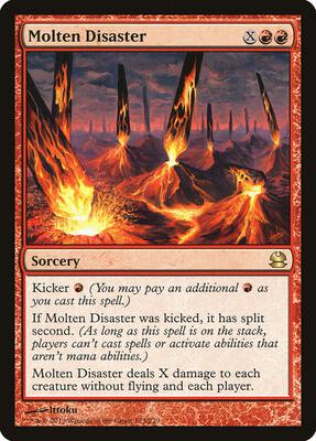 Molten Disaster card from Modern Masters