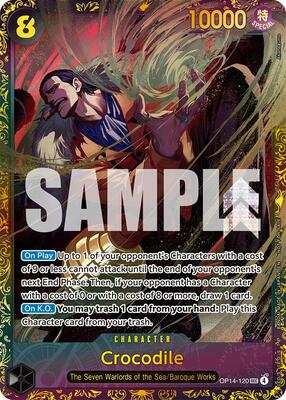 Crocodile - OP14-120 (CS26-27 Regionals Season 1) card from One Piece Promotion Cards