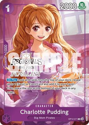 Charlotte Pudding (Regionals Finalist Card Set 26-27) card from One Piece Promotion Cards
