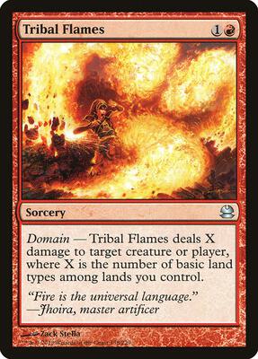 Tribal Flames card from Modern Masters