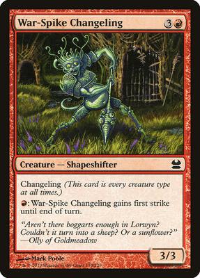 War-Spike Changeling card from Modern Masters