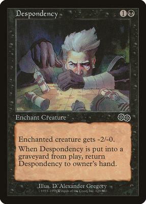 Despondency card from Urza's Saga