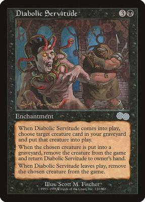 Diabolic Servitude card from Urza's Saga