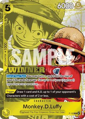 Monkey.D.Luffy (Winner Pack 2026 Vol. 2) card from One Piece Promotion Cards