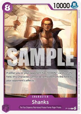 Shanks (Tournament Pack 2026 Vol. 2) card from One Piece Promotion Cards
