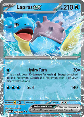 Lapras ex card from ME03: Perfect Order