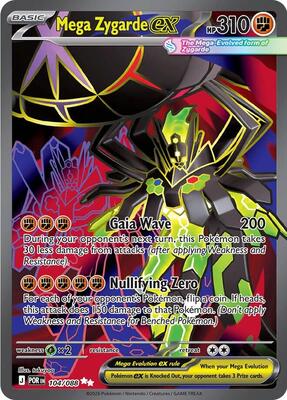 Mega Zygarde ex - 104/088 card from ME03: Perfect Order