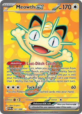 Meowth ex - 107/088 card from ME03: Perfect Order