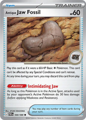 Antique Jaw Fossil card from ME03: Perfect Order