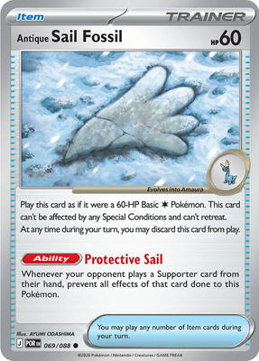 Antique Sail Fossil card from ME03: Perfect Order