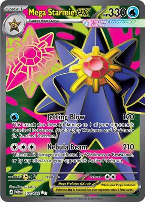 Mega Starmie ex - 102/088 card from ME03: Perfect Order