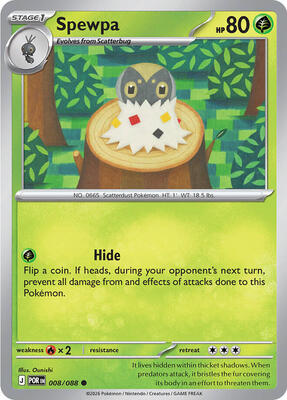 Spewpa - 008/088 card from ME03: Perfect Order