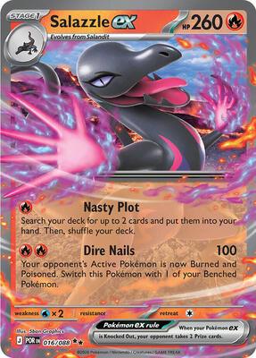 Salazzle ex - 016/088 card from ME03: Perfect Order