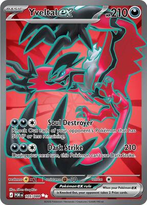 Yveltal ex - 105/088 card from ME03: Perfect Order