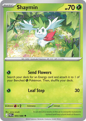 Shaymin card from ME03: Perfect Order