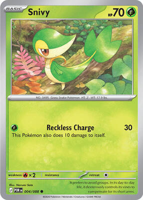 Snivy card from ME03: Perfect Order